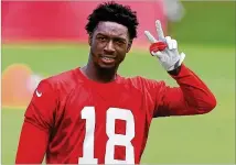  ?? CURTIS COMPTON / CCOMPTON@AJC.COM ?? Receiver Calvin Ridley may prove to be a big talent, but with a need and defensive lineman Taven Bryan available, that should’ve been the Falcons’ first-round priority.