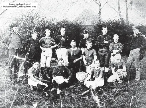  ?? ?? A very early picture of Halesowen FC, dating from 1886
