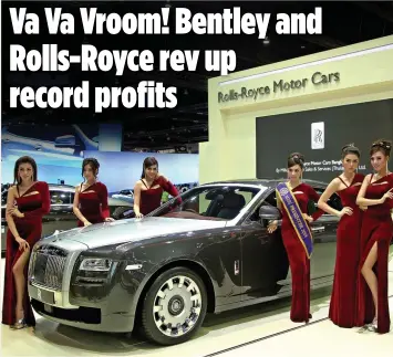  ??  ?? TOUCH OF CLASS: A Rolls-Royce on display at this year’s Bangkok Internatio­nal Motor Show