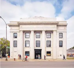  ?? TOM HARRIS-HEDRICH BLESSING/COURTESY OF REBUILD FOUNDATION ?? Stony Island Arts Bank on the South Side of Chicago.