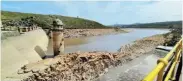  ?? ?? WHAT A WASTE: While the Churchill Dam’s capacity when full is 35,240ML, the Nelson Mandela Bay municipali­ty lost more water in the 2020/2021 financial year