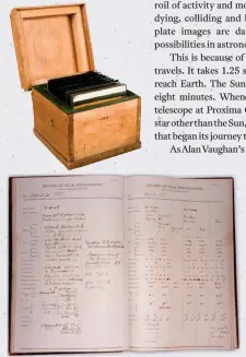  ??  ?? Filed in numbered bespoke boxes, the glass plates and their attendant logbooks are held at the Powerhouse Museum, Sydney. Only 650 plates have been digitised.