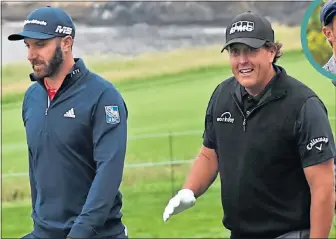  ??  ?? Major champions Dustin Johnson, Phil Mickelson and Bryson DeChambeau (inset) all made the journey to be part of the field in Saudi Arabia