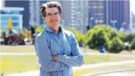  ?? NICK BRANCACCIO ?? Mayoral candidate Matt Marchand would like to bolster vulnerable neighbourh­oods and attract higher quality jobs to the city.