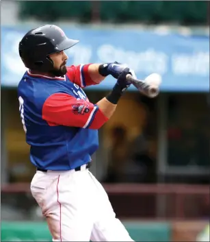  ?? Photo by Louriann Mardo-Zayat / lmzartwork­s.com ?? PawSox shortstop Mike Miller went 1-for-3 with a pair of runs scored in Pawtucket’s 9-4 defeat to Lehigh Valley Tuesday night at McCoy Stadium.
