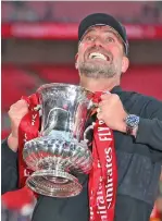  ?? ?? Jurgen Klopp with the FA Cup