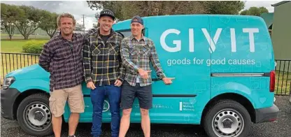  ?? Photos: Contribute­d ?? GOOD CAUSE: Bondi Rescue lifeguards (from left) Corey, Whippet and Reidy are taking on the Road Boss Rally.