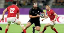  ?? HANNAH PETERS/ GETTY IMAGES ?? Left: Liam Coltman in action against Canada.