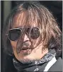  ??  ?? BATTLE: Depp and his ex-wife Heard