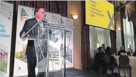  ?? FILE PHOTO ?? Ontario’s Chief Electoral Officer Greg Essensa speaks at a voter registrati­on press conference early this year.