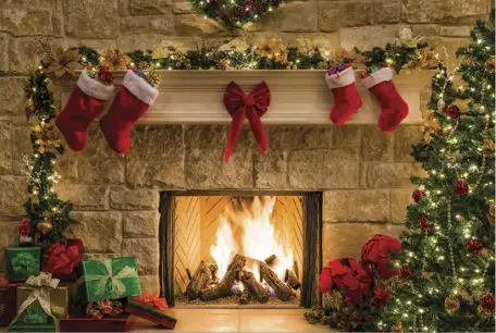  ?? ?? Many guidelines should be heeded to ensure fireplaces and holiday decor safely coexist this season.