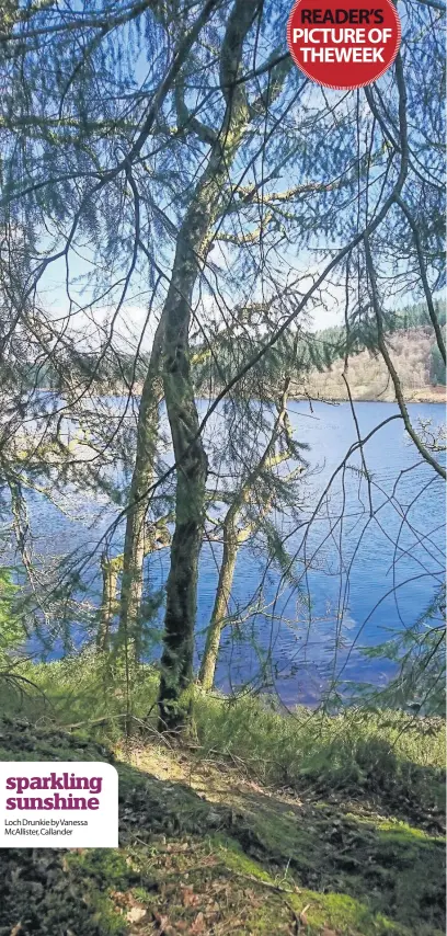  ??  ?? Loch Drunkie by Vanessa McAllister, Callander