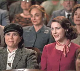  ?? STUDIOS AMAZON ?? Alex Borstein (left) and Milwaukee native Rachel Brosnahan are back for a second season of “The Marvelous Mrs. Maisel” on Amazon Prime.