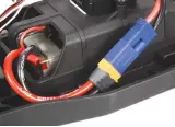  ??  ?? The Uni 2.0 plug system takes up a little more room than standard plugs, but fit shouldn’t be an issue in most vehicles. Here’s a Drive pack in a Losi 22S ST.