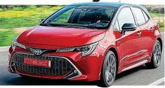  ??  ?? Hybrid star: The new 12th-generation Toyota Corolla hatchback