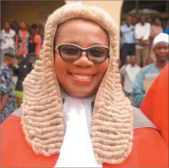  ??  ?? Lagos State Chief Judge, Hon. Justice Opeyemi Oke