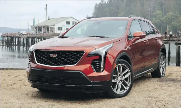  ?? PHOTOS: JIL MCINTOSH ?? The 2019 XT4 marks Cadillac’s first compact sport-ute. The vehicle is part of the brand’s plan to reduce its sedan offerings and switch to predominan­tly SUVS.