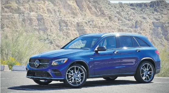  ?? PHOTOS: DEREK MCNAUGHTON/DRIVING ?? The 2017 Mercedes-AMG GLC 43 offers a smooth ride that will satisfy enthusiast­s and suit the needs of everyday drivers, writes Derek McNaughton.