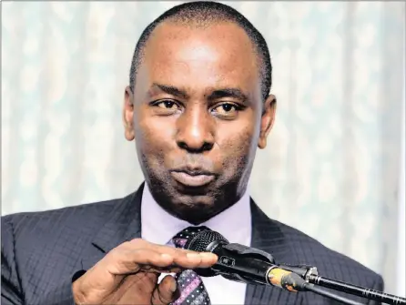  ?? PHOTO: SIMPHIWE MBOKAZI ?? The Minister of Mineral Resources Mosebenzi Zwane had the daft mining charter approved last Wednesday.