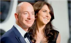  ??  ?? Jeff Bezos with his ex-wife MacKenzie Bezos.