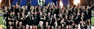  ?? ?? The Black Ferns attracted record crowds and huge television audiences when they won the Rugby World Cup.