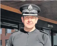  ??  ?? Be vigilant Inspector Andrew MacDonald warns against robbery
