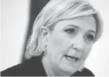  ??  ?? Marine Le Pen convoquée par les juges