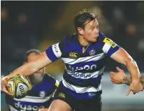  ??  ?? Playing for his future: Bath scrum-half Chris Cook