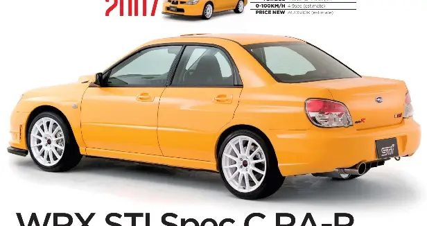 Subaru S Other Great Impreza Wrx Sti The 235kw Spec C Ra R Pressreader