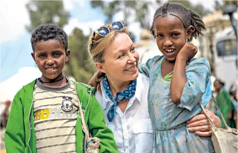  ??  ?? Desert Island Discs presenter Kirsty Young recently visited drought-stricken Ethiopia