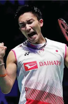  ??  ?? Kento Momota’s rise is attributed to an unknown Malaysian coach, Mohamad Izuan Ibrahim.