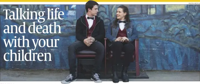  ?? PHOTO: NETFLIX ?? Dylan Minnette and Katherine Langford as Clay and Hannah in 13 Reasons Why