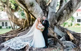  ??  ?? The property makes a picturesqu­e backdrop for weddings. Couples particular­ly like to pose by the champion Mysore fig tree.