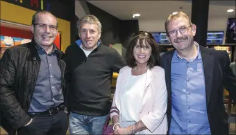  ??  ?? Des Faul, David Doyle, Geraldine and John Courtenay at the Irish premiere of Halal Daddy