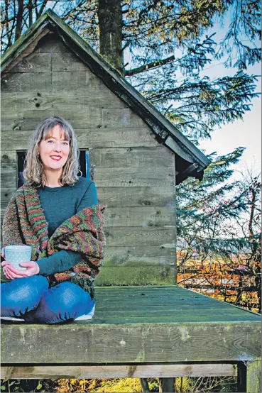  ??  ?? as she celebrates publicatio­n of her first romantic novel, a love story set in Scotland