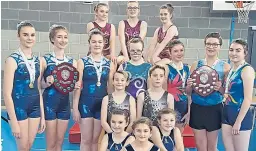  ??  ?? The young gymnasts are in the Scottish finals.