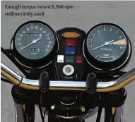  ??  ?? Enough torque meant 8,500-rpm redline rarely used