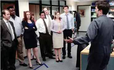  ?? Foto: NBC ?? Schockiert­e Gesichter sind keine Seltenheit in den Büros von Dunder Mifflin.