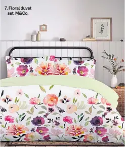  ?? ?? 7. Floral duvet set, M&Co.