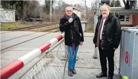  ??  ?? Für neue Bahn – Heilingbru­nner und SPÖ-Urgestein Schmid