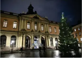  ?? FOTO: VILHELM STOKSTAD/TT ?? 2019 publiceras ett par böcker som handlar om Svenska Akademien och skandalen kring den så kallade Kulturprof­ilen.