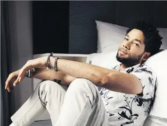  ?? VICTORIA WILL/THE ASSOCIATED PRESS ?? Jussie Smollett broke out with the television show Empire in 2015, but it took a couple false starts before he finally released his first album.