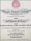  ??  ?? How we reported the tragedy, and right, the Royal Humane Society citation to Dr David Ashworth