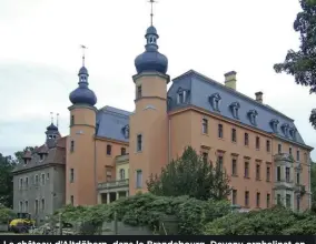  ?? [X. WEINZAR] ?? Le château d’Altdöbern, dans le Brandebour­g. Devenu orphelinat en 1946, puis maison de retraite, il appartient aujourd’hui à la fondation des châteaux brandebour­geois.