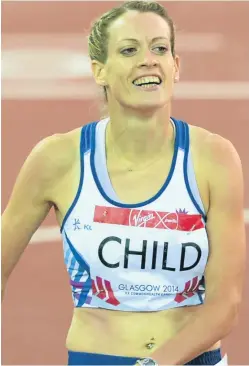  ??  ?? Eilidh Child came close to beating her own Scottish national record in the 400m hurdles in Cheboksary.