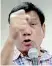  ??  ?? Philippine­s' Presdent Rodrigo Duterte