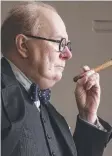  ??  ?? Gary Oldman as Winston Churchill in Darkest Hour.