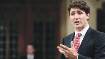  ??  ?? Justin Trudeau said Canada follows recommenda­tions from U.S. on sensitive acquisitio­ns.