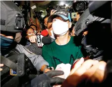  ?? — AFP file photo ?? ‘Joe Ferrari’, leaving the Crime Suppressio­n Division in Bangkok, after he surrendere­d to authoritie­s following accusation­s of torture and suffocatio­n to death of a drug suspect.