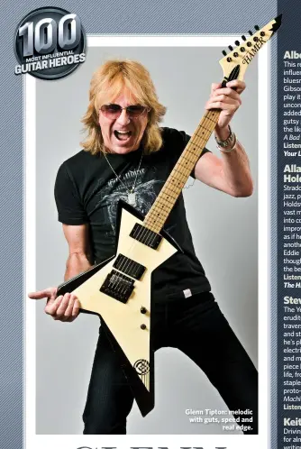  ??  ?? Glenn Tipton: melodic with guts, speed and real edge.